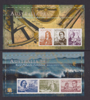 AUSTRALIA - 1999 International Stamp Exhibition Miniature Sheets (2) Imperf  Never Hinged Mint - Blokken & Velletjes