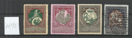 RUSSLAND RUSSIA 1914 Michel 99 - 102 A */o - Andere & Zonder Classificatie