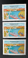Mali 2002 - 2003 - 2004 Intégration Sous Régionale Fleuve Sénégal OMVS Bateau Ship Boat Boot Tracteur Traktor Barrage - Mali (1959-...)
