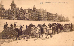 BELGIQUE - Ostende -  Concours De Forts Sur La Plage - Carte Postale Ancienne - Oostende