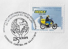 Brazil 2010 Cover Commemorative Cancel 25 Years Of The Latin American Association Of Occupational Safety Engineering - Storia Postale