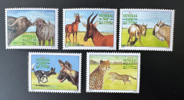 Sénégal 1997 Mi.1480 - 1484 Faune Fauna Leopard Panther Hyene Hyena Buffle Set Of 5 - Felini