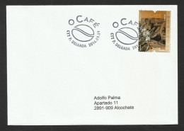 Portugal 2014 Café Timor FDC Voyagé Ponta Delgada Açores Portugal Postally Used FDC Azores Pmk East Timor Coffee - FDC