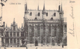 BELGIQUE - BRUGES - L'Hôtel De Ville - Carte Postale Ancienne - Brugge