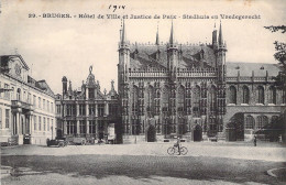 BELGIQUE - BRUGES - L'Hôtel De Ville Et Justice De Paix - Carte Postale Ancienne - Brugge