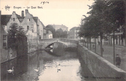 BELGIQUE - BRUGES - Le Quai Vert - Carte Postale Ancienne - Brugge