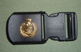 FIBBIA CINTURONE OPERATIVO Polizia - Obsoleta Usata - Italian Police Belt Buckle - Used (267) - Police