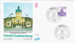 Germany Deutschland 1982 FDC Burgen Und Schlösser, Schloss Charlottenburg, Castle, Dauerserie, Canceled In Bonn - 1981-1990