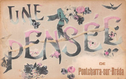 Une Pensée De PONTCHARRA-sur-BREDA (Isère) - Ecrit 1917 (2 Scans) - Pontcharra