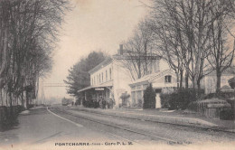 PONTCHARRA (Isère) - Gare P. L. M. - Arrivée Du Train - Ecrit 1917 (2 Scans) Armand Brigadier Poseur Gare De Grenoble - Pontcharra