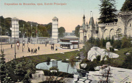 BELGIQUE - BRUXELLES - Exposition Universelle 1910 - Entrée Principale - Carte Postale Ancienne - Exposiciones Universales