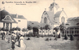 BELGIQUE - BRUXELLES - Exposition Universelle 1910 - Maison Allemande - Carte Postale Ancienne - Mostre Universali