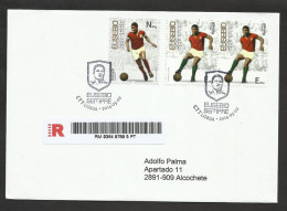 Portugal Football Hommage A Eusébio Coupe Monde 1966 SLB Benfica 2014 FDC Recommandée Soccer Tribute Eusebio World Cup - 1966 – Inghilterra