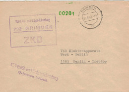 DDR ZKD - 1965 VEB Erdöl & Erdgas Erkundung 232 Grimmen > VEB Elektroapparate Treptow - Aardolie