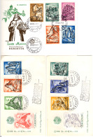 SAN MARINO - 1962 - 3 FDC, One Postcard Alpinism, Skying (BB071) - Cartas & Documentos