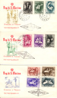 SAN MARINO - 1962 - 3 FDCs, Medieval Tournaments (BB072) - Covers & Documents