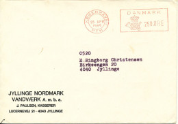 Denmark Cover With Meter Cancel Copenhagen 25-4-1985 - Covers & Documents