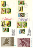 SAN MARINO - 1966, Mi850-55 - 4 FDCs, Horse Racing Etc (BB074) - Storia Postale