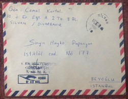 TURKEY,TURKEI,TURQUIE ,SILVAN TO ISTANBUL ,SOLIDER MAIL ,1978 ,COVER - Covers & Documents