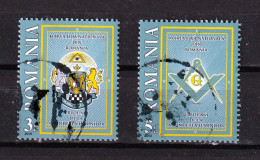 2010 - La Grande Loge Maçonnique De Roumanie Mi No 6475/6476 - Usado