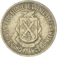 Monnaie, Guinée, 25 Francs, 1987 - Guinée