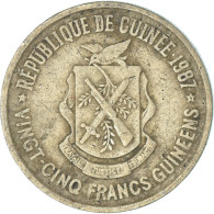 Monnaie, Guinée, 25 Francs, 1987 - Guinea