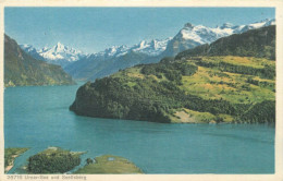 Switzerland Urner See Und Seelisberg Alpine Scenic Postcard - Berg