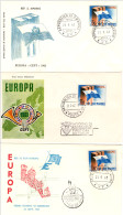 SAN MARINO - 1963, Mi.781 - 3 FDCs, Europe, CEPT, Flag (BB078) - Covers & Documents