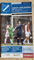 Programme AGOVV Apeldoorn - RKC Waalwijk - 16.1.2009 - Jupiler League - Holland - Programm - Football - Libros