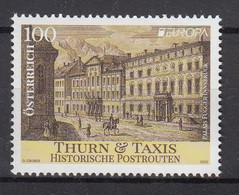 AUSTRIA 2020 EUROPA CEPT.Ancient Postal Routes.1 ST.MNH. - 2020