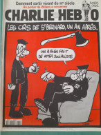 CHARLIE HEBDO 1997 N° 271 LES CRS DE ST BERNARD UN AN APRES - Humor