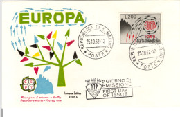 SAN MARINO - 1962, Mi.749 - FDC Europe CEPT  (BB080) - Covers & Documents