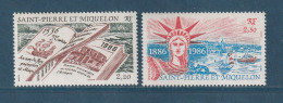 Saint Pierre Et Miquelon - YT N° 470 Et 471 ** - Neuf Sans Charnière - 1986 - Unused Stamps