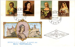 SAN MARINO - 1963, Mi.760-3 - FDC Paintings Of Santi  (BB081) - Briefe U. Dokumente