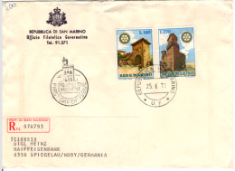 SAN MARINO - 1970, Mi.957-8 - FDC Rotary  (BB083) - Cartas & Documentos