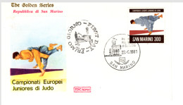 SAN MARINO - 1981, Mi.1240 - FDC Judo  (BB084) - Brieven En Documenten