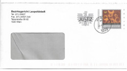 0449i: Österreichs Justiz- Bonusbrief BG Leopoldstadt 1020 Wien (ANK 17, 70.- €) - Enveloppes