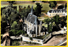 CPSM 37 CHAMPIGNY-sur-VEUDE - (Vue Aérienne) - La Chapelle St Saint-Louis - Champigny-sur-Veude