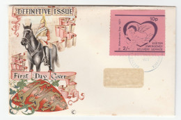 1971 Exeter GB POSTAL STRIKE COVER  2/- EXETER EMERGENCY DELIVERY SERVICE VALENTINES Label Great Britain - Cinderella