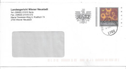 0449p: Österreichs Justiz- Bonusbrief Landesgericht 2700 Wiener Neustadt (ANK 16, 100.- €) - Wiener Neustadt