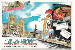 VITRY LE FRANCOIS - 20 Novembre 1994 - 15ème Bourse-Expo. CP & Collections - Bourses & Salons De Collections