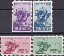 TURCHIA 1949 - UPU - SERIE COMPLETA NUOVA MNH** - Ungebraucht