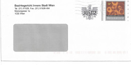 0449v: Österreichs Justiz- Bonusbrief BG Innere Stadt 1030 Wien (ANK 17, 70.- €) - Enveloppes