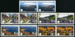 Türkiye 2019 Mi 4545-4549 MNH Tourism: Cities In The Slow City Movement, Townscapes | Cittaslow Cities [Pair] - Unused Stamps