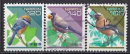 JAPAN 2533-2535,used,birds - Used Stamps