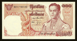 100 Baht Serie 11 Sign 48 63U 730143 Thailand 1973 UNC - Thailand