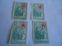 TURKEY   OTTOMAN MNH 4 FUND OVERPRINT - Altri & Non Classificati