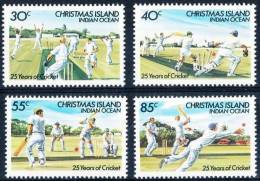 Christmas Island 1984 MNH 4v, Cricket, Sports - Cricket