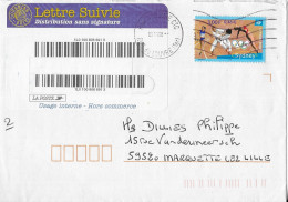 LETTRE SUIVIE USAGE INTERNE HORS COMMERCE VOYAGEE 03112000 PARIS RUE DU LOUVRE - SYDNEY 2000 - DOCUMENT PEU COMMUN - Lettres & Documents