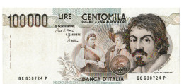 ITALIA - LIRE 100.000 DEC. MIN.1 SETTEMBRE 1983 - CARAVAGGIO - 100000 Liras